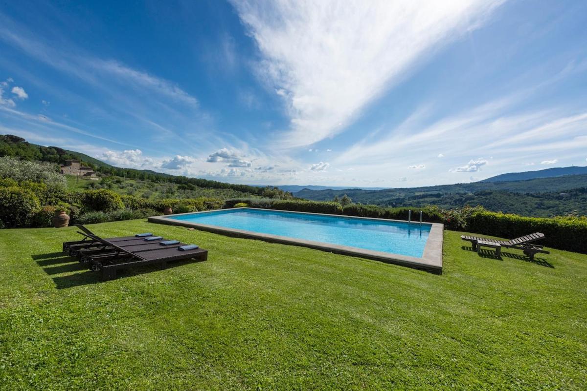 Villa Riflessi Di Fiesole - Piscina - Vista Firenze 외부 사진