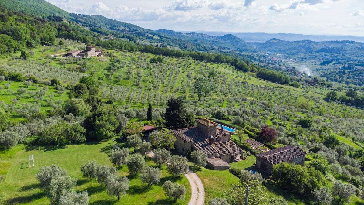 Villa Riflessi Di Fiesole - Piscina - Vista Firenze 외부 사진