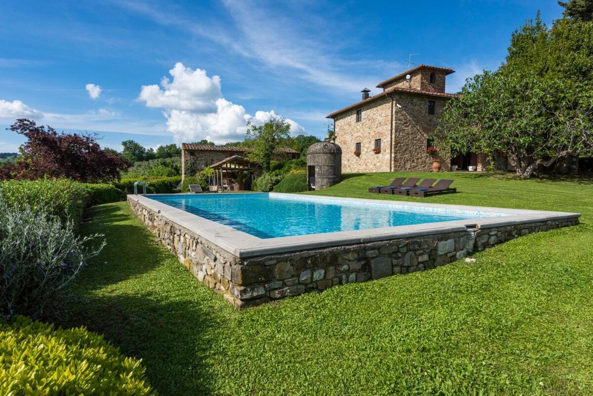 Villa Riflessi Di Fiesole - Piscina - Vista Firenze 외부 사진
